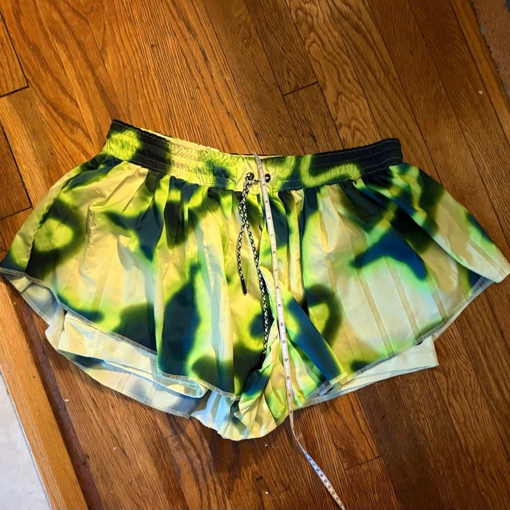 Nike Naomi Osaka Green Yellow Tie Dye Tennis Athletic Shorts XL - Picture 5 of 7